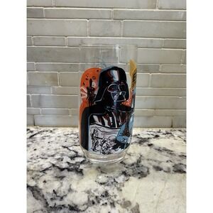 Vintage Star Wars ESB Burger King Darth Vader Boba Fett Coca Cola Glass Cup 1980